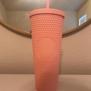 Starbucks matte pink studded tumbler